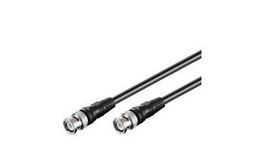 MicroConnect Cable BNC 50074 RG59 5m Negro para CCTV y Señales RF, Transmisión de Video Profesional, Cable Coaxial de Calidad Europea