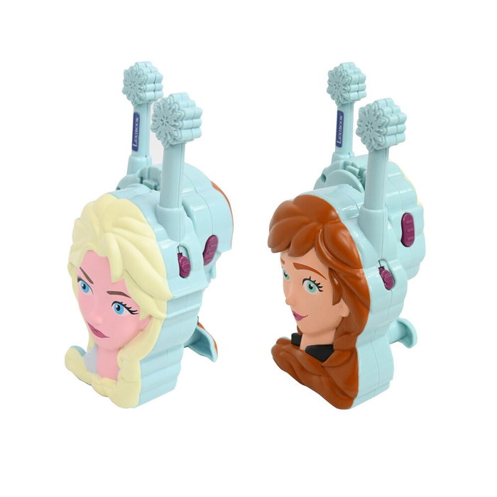 Lexibook Walkie-Talkies 3D Frozen Disney Alcance 500m 2 Canales Clip para Cinturón