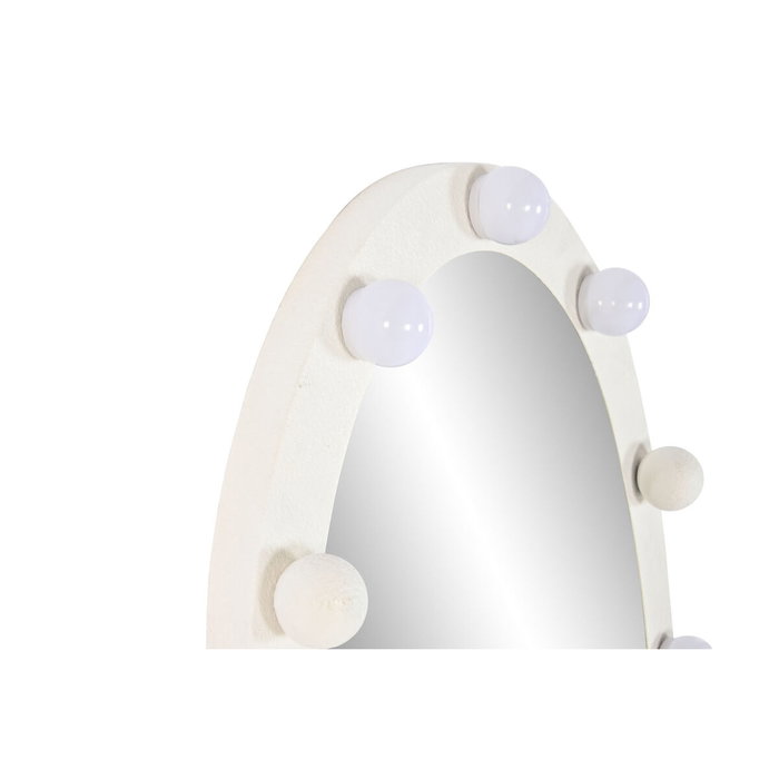DKD Home Decor Espejo Moderno Blanco Metal LED 7.5 x 168 x 56.5 cm DKD Home Decor Espejo Moderno Blanco Metal LED 7.5 x 168 x 56.5 cm
