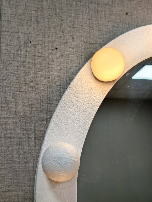 DKD Home Decor Espejo LED Metal 56,5x7,5x168 Bombillas Blanco