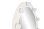 DKD Home Decor Espejo LED Metal 56,5x7,5x168 Bombillas Blanco