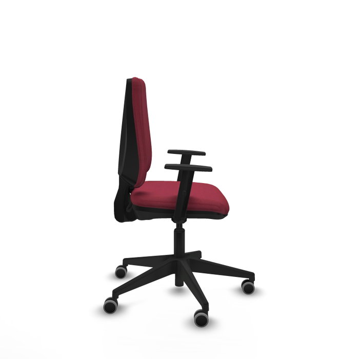 PIQUERAS Y CRESPO Silla de oficina Elche Granate con Brazos 1D