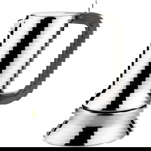 Alessi 9090 Cafetera Espresso 3 Tazas Acero Inoxidable 18/10 Diseñada por Richard Sapper Alessi 9090 Cafetera Espresso 3 Tazas Acero Inoxidable 18/10 Diseñada por Richard Sapper