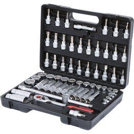 KS Tools Juego de llaves de vaso de 3/8 de pulgada, 61 piezas
