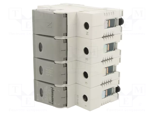 MERSEN Interruptor de fusible D02 63A 400V para raíl DIN MERSEN Interruptor de fusible D02 63A 400V para raíl DIN