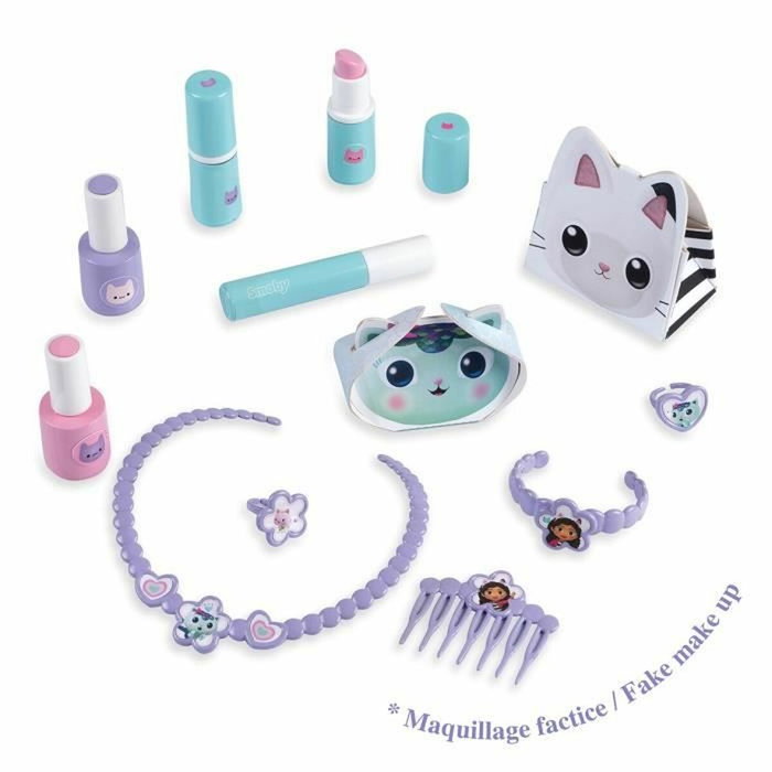 Smoby Gabby y la Casa Mágica Tocador infantil 2 en 1 con taburete y 12 accesorios Smoby Gabby y la Casa Mágica Tocador infantil 2 en 1 con taburete y 12 accesorios