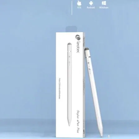 Leotec LESTP04W Stylus ePen Plus Lápiz Electrónico para Android, Apple y Windows, Blanco