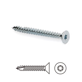 UCAFIX Tornillo Rosca Madera S-FIX de Acero Zincado 5mm x 70/45 (Pack de 200)