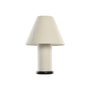 DKD Home Decor Lámpara de Sobremesa Metal y Poliéster Bucle Blanco y Negro