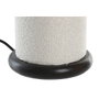 DKD Home Decor Lámpara de Sobremesa Metal y Poliéster Bucle Blanco y Negro