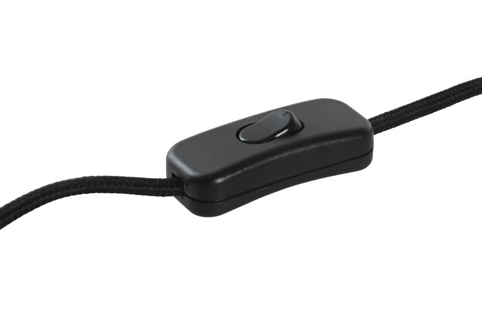 DKD Home Decor Lámpara Sobremesa Moderno Blanco Negro 37 x 48 x 37 cm Metal Poliéster