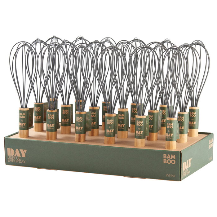 Day Batidor de Bambú y Silicona Gris, Altura 26 cm