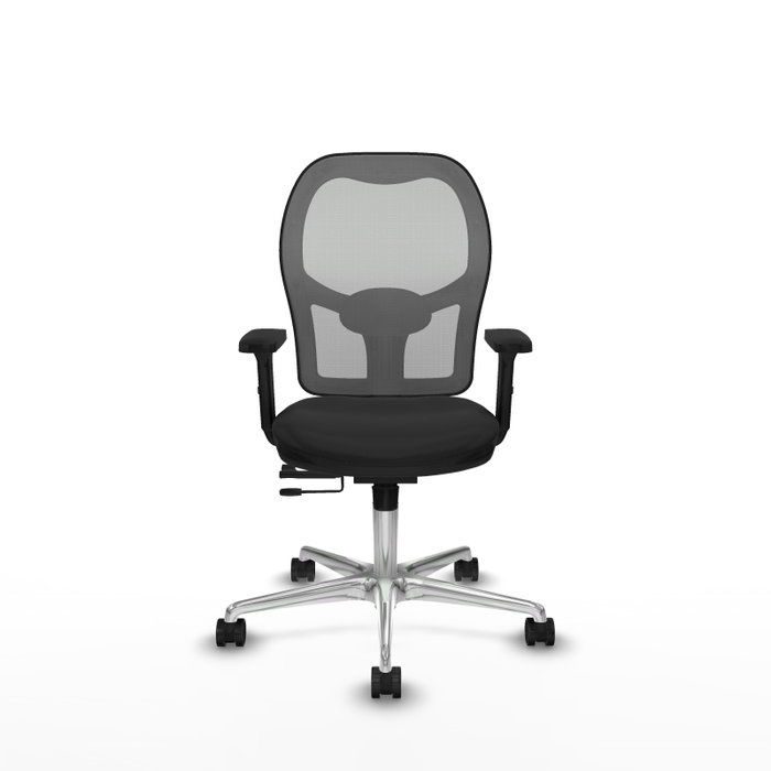 PIQUERAS Y CRESPO Silla de oficina Jorquera con mecanismo Sincro/Traslack Negro y Gris