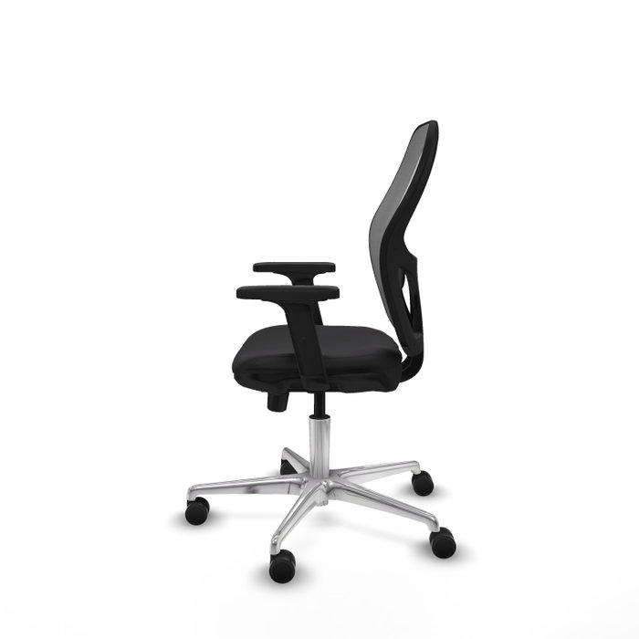 PIQUERAS Y CRESPO Silla de oficina Jorquera con mecanismo Sincro/Traslack Negro y Gris