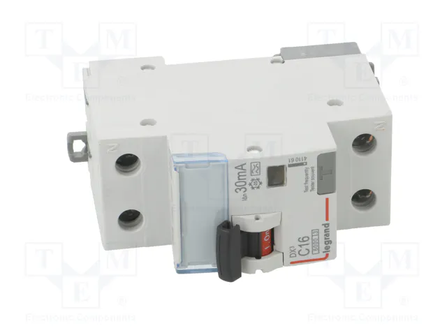 Legrand DX3 411061 Interruptor diferencial 16A 1P+N 30mA Tipo A