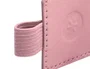 Antartik Portaboligrafos Autoadhesivo Rosa PU 40x40 mm con Banda Elástica