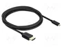 DeLOCK Cable HDMI de Alta Velocidad de HDMI Estándar a Micro HDMI de 3 m, 8K 60 Hz, Negro