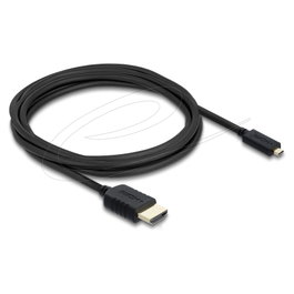 DeLOCK Cable HDMI de Alta Velocidad HDMI a Micro HDMI 8K 60 Hz 3 m