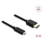 DeLOCK Cable HDMI de Alta Velocidad HDMI a Micro HDMI 8K 60 Hz 3 m