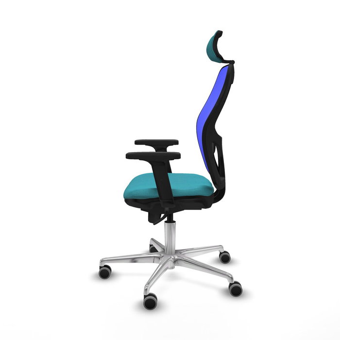 PIQUERAS Y CRESPO Silla de oficina Jorquera Turquesa y Azul