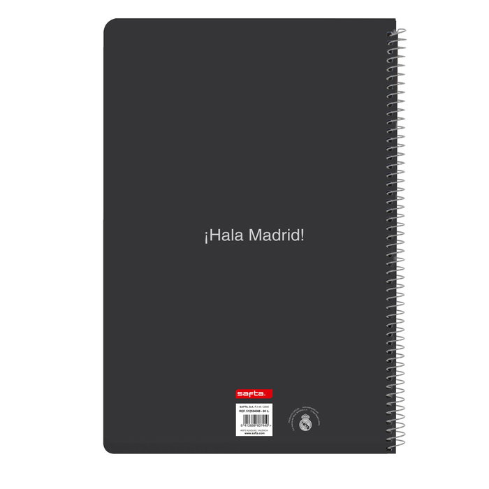 Safta Cuaderno Espiral Folio Real Madrid Equipación 25/26 80 Hojas