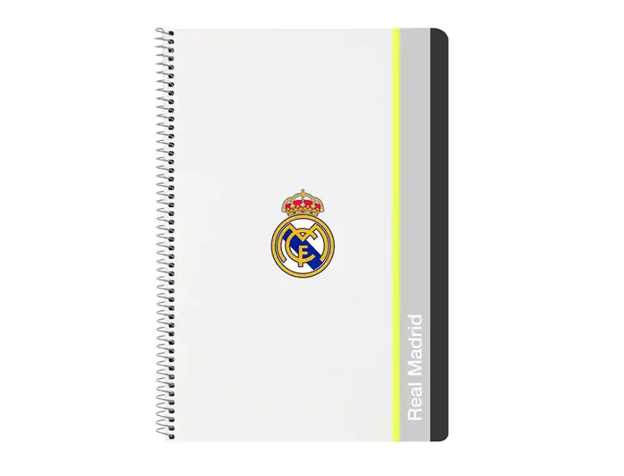 Safta Cuaderno Espiral Folio Real Madrid Equipación 25/26 80 Hojas