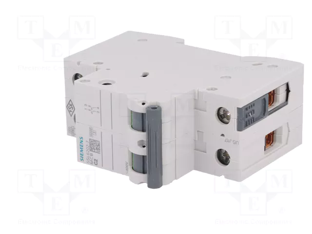 SIEMENS 5SL6202-7 Interruptor magnetotérmico 2A 2 polos C SIEMENS 5SL6202-7 Interruptor magnetotérmico 2A 2 polos C