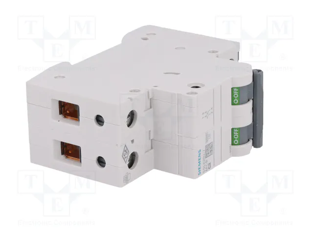 SIEMENS 5SL6202-7 Interruptor magnetotérmico 2A 2 polos C SIEMENS 5SL6202-7 Interruptor magnetotérmico 2A 2 polos C