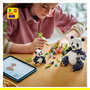LEGO Creator 31165 Familia de Pandas, Juego de Construcción de Fauna Salvaje con 626 Piezas, para Niños de 8 a 99 Años