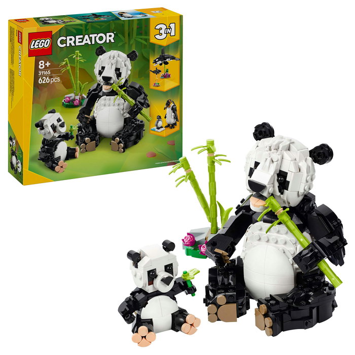 LEGO Creator 31165 Familia de Pandas, Juego de Construcción de Fauna Salvaje con 626 Piezas, para Niños de 8 a 99 Años LEGO Creator 31165 Familia de Pandas, Juego de Construcción de Fauna Salvaje con 626 Piezas, para Niños de 8 a 99 Años