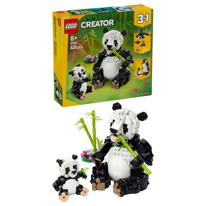 LEGO Creator 31165 Familia de Pandas, Juego de Construcción de Fauna Salvaje con 626 Piezas, para Niños de 8 a 99 Años LEGO Creator 31165 Familia de Pandas, Juego de Construcción de Fauna Salvaje con 626 Piezas, para Niños de 8 a 99 Años