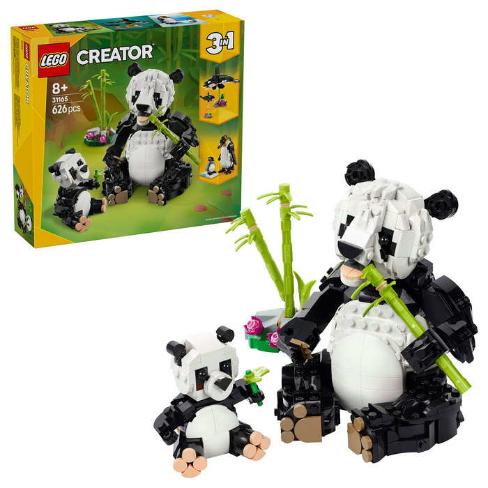 LEGO Creator 31165 Familia de Pandas, Juego de Construcción de Fauna Salvaje con 626 Piezas, para Niños de 8 a 99 Años LEGO Creator 31165 Familia de Pandas, Juego de Construcción de Fauna Salvaje con 626 Piezas, para Niños de 8 a 99 Años