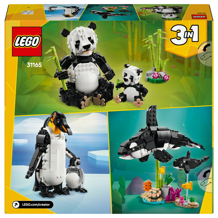 LEGO Creator 31165 Familia de Pandas, Juego de Construcción de Fauna Salvaje con 626 Piezas, para Niños de 8 a 99 Años LEGO Creator 31165 Familia de Pandas, Juego de Construcción de Fauna Salvaje con 626 Piezas, para Niños de 8 a 99 Años