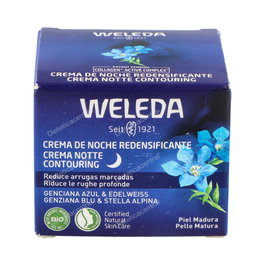 Weleda Crema De Noche Redensificante Genciana Azul 40 Ml - Regenera y Rellena la Piel con Complex Collagen+ Active