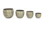 DKD Home Decor Macetero Mundra Verde 39x39x33 cm Set de 4 Hecho a mano