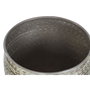 DKD Home Decor Set de 4 Maceteros de Aluminio Patinado Verde Mundra