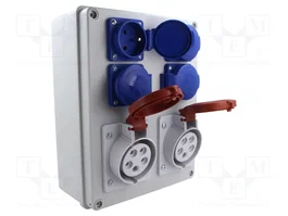 PAWBOL Cuadro de distribución IP44 en ABS con rosca PG16