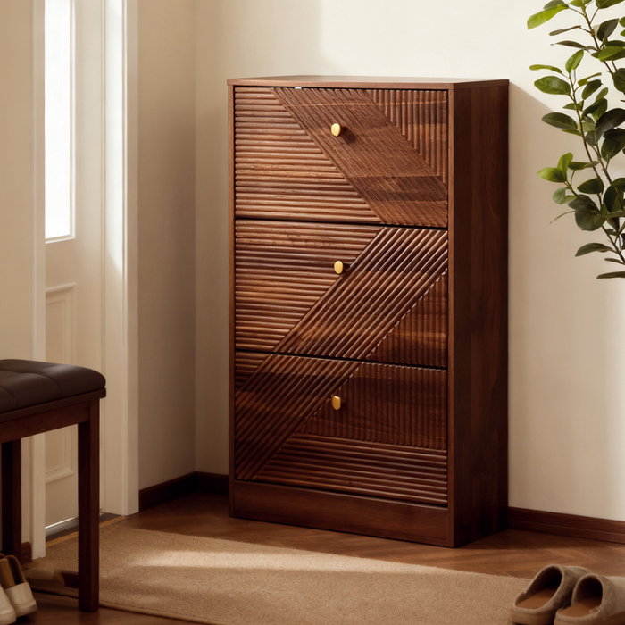 Home Deco Factory Mueble Zapatero Tiffany 3 Puertas