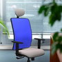 PIQUERAS Y CRESPO Silla de oficina Motilla Azul con Mecanismo Sincro