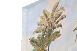 DKD Home Decor Cuadro Mediterraneo Azul Verde Lienzo MDF 80 x 80 x 3 cm (2 Unidades)