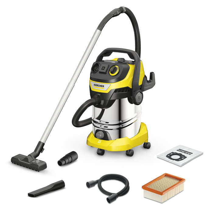 Kärcher WD 6 P S V-30/6/22/T Aspiradora en seco y húmedo de Acero Inoxidable 30 L Kärcher WD 6 P S V-30/6/22/T Aspiradora en seco y húmedo de Acero Inoxidable 30 L