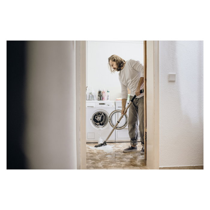 Kärcher WD 6 P S V-30/6/22/T Aspirador Seco y Húmedo, 30 Litros, 1300 W, Negro/Acero Inoxidable/Amarillo, con función soplador