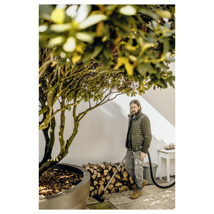 Kärcher WD 6 P S V-30/6/22/T Aspirador Seco y Húmedo, 30 Litros, 1300 W, Negro/Acero Inoxidable/Amarillo, con función soplador