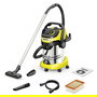 Kärcher WD 6 P S V-30/6/22/T Aspirador Seco y Húmedo, 30 Litros, 1300 W, Negro/Acero Inoxidable/Amarillo, con función soplador