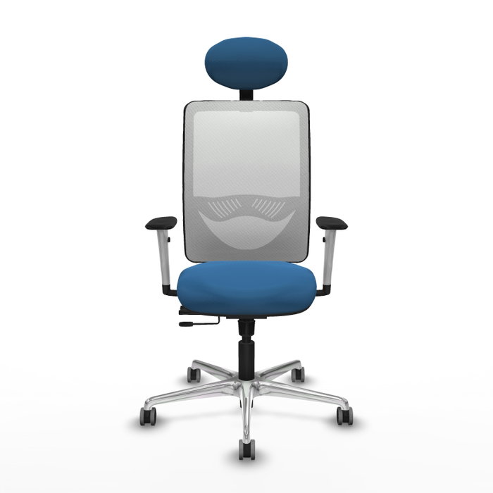 PIQUERAS Y CRESPO Silla de Oficina Zulema Azul Claro y Blanco