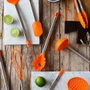 Brabantia Cuchara para pasta A195009, acero inoxidable, mango de nylon recubierto de silicona, negro