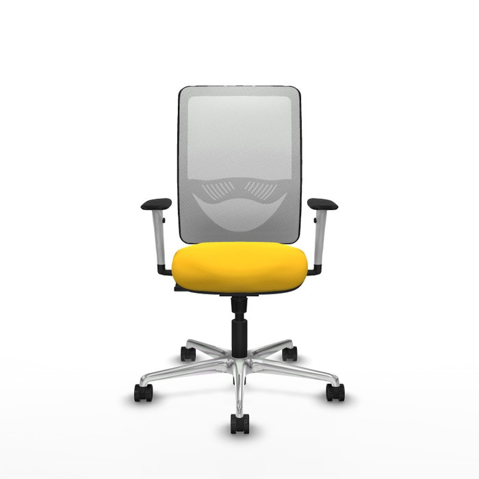PIQUERAS Y CRESPO Silla de oficina Zulema con mecanismo Sincro, Amarillo y Blanco PIQUERAS Y CRESPO Silla de oficina Zulema con mecanismo Sincro, Amarillo y Blanco