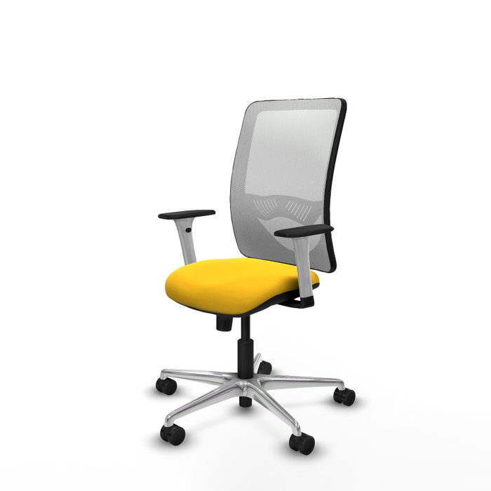 PIQUERAS Y CRESPO Silla de oficina Zulema con mecanismo Sincro, Amarillo y Blanco PIQUERAS Y CRESPO Silla de oficina Zulema con mecanismo Sincro, Amarillo y Blanco