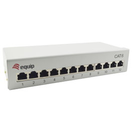 EQUIP Patch Panel Cat.6 FTP 12x RJ-45 Blanco