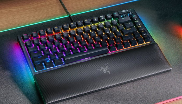 Razer BlackWidow V4 75% con interruptores Razer Orange táctiles, Negro